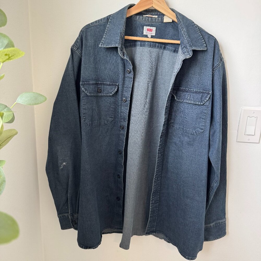 Levi’s Authentic Button-Down Shirt – Stretch – Men’s Large